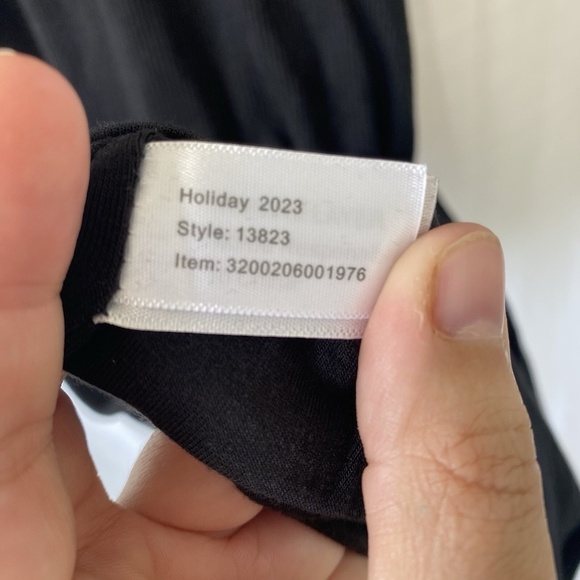 Marine Layer Lexi Ribbed Midi Dress Sz M Black Short Sleeve Mock Neck Lined - Picture 6 of 13